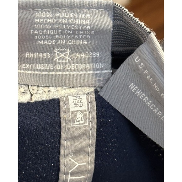 Dallas Cowboys 39 Thirty Hat New Era NFL Blue Gray L-XL Striped Brim Embroidered - Picture 6 of 6